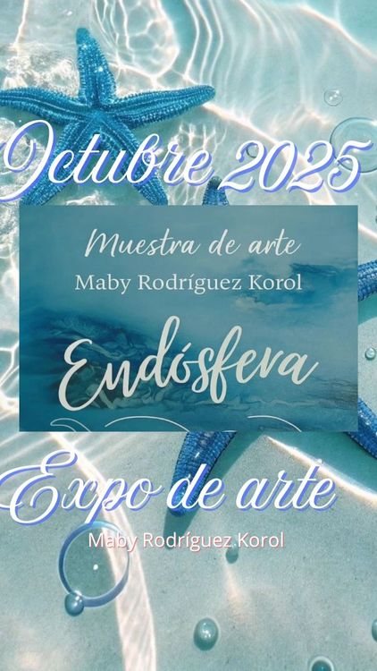 Durante el mes de octubre disfrutamos de una nueva exposición en nuestra sala de arte: “Endósfera”, de la artista Maby Rodríguez Korol